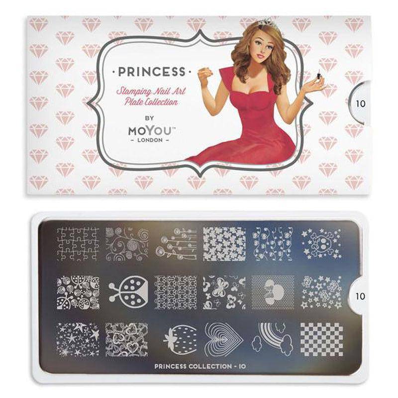 Princess 10 ✦ Nail Stamping Plate - MoYou London