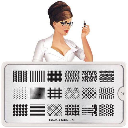 Pro 01 ✦ Nail Stamping Plate - MoYou London
