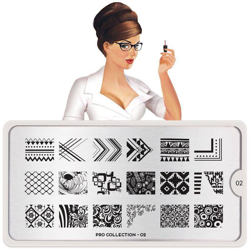 Pro 02 ✦ Nail Stamping Plate - MoYou London