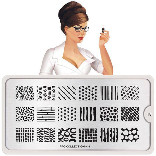 Pro 18 ✦ Nail Stamping Plate - MoYou London