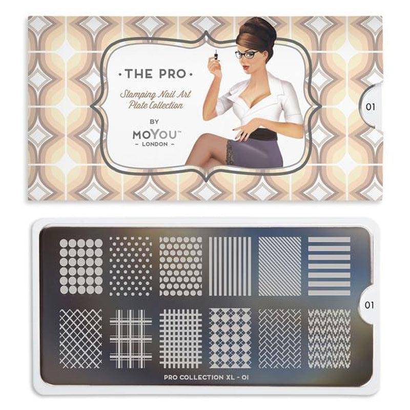 Pro XL 01 ✦ Nail Stamping Plate - MoYou London