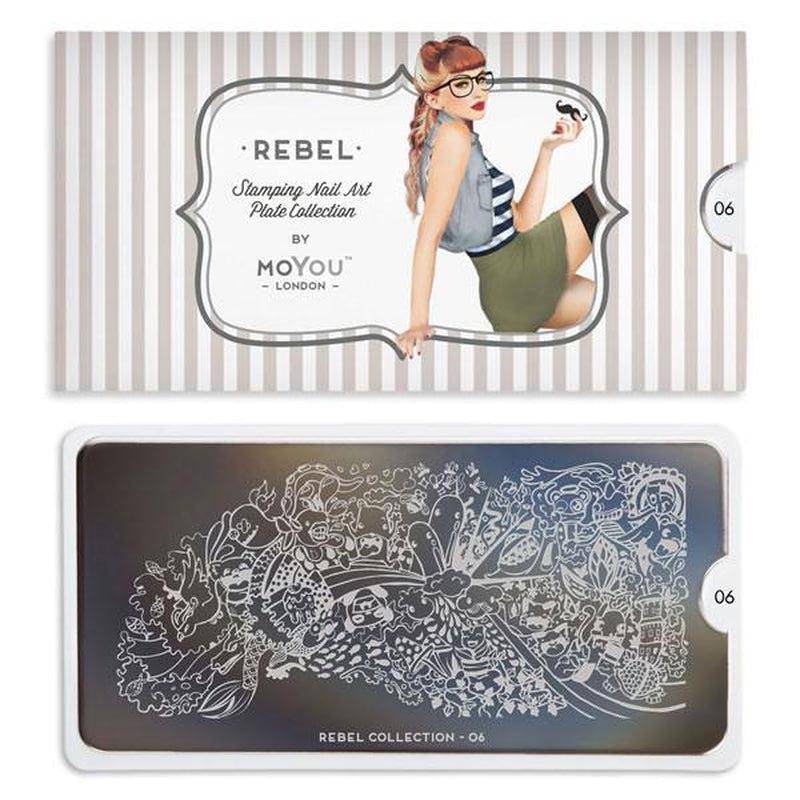 Rebel 06 ✦ Nail Stamping Plate - MoYou London