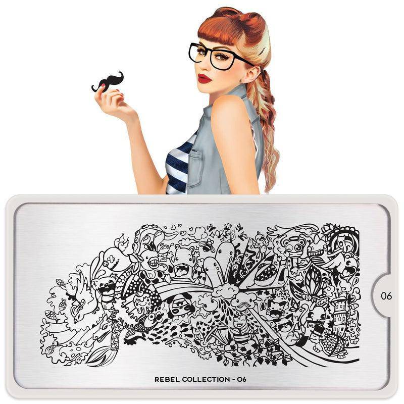 Rebel 06 ✦ Nail Stamping Plate - MoYou London