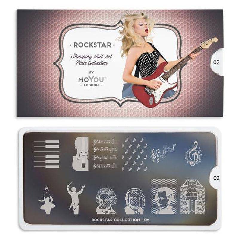 Rockstar 02 ✦ Nail Stamping Plate - MoYou London