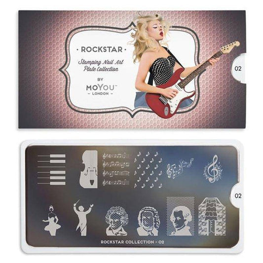 Rockstar 02 ✦ Nail Stamping Plate - MoYou London