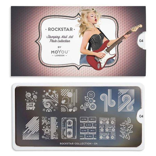 Rockstar 04 ✦ Nail Stamping Plate - MoYou London