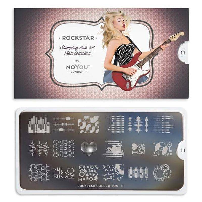 Rockstar 11 ✦ Nail Stamping Plate - MoYou London