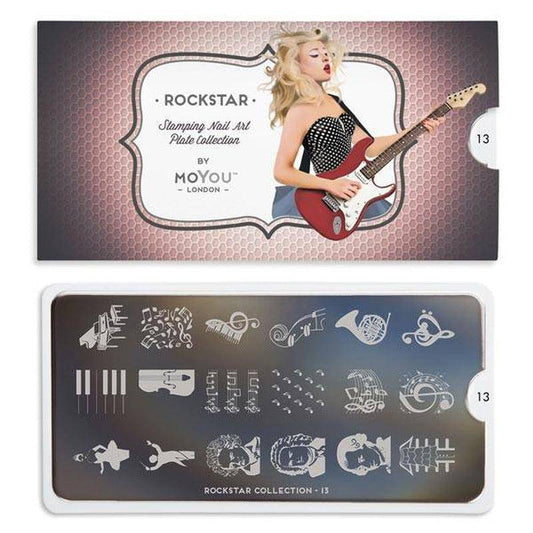 Rockstar 13 ✦ Nail Stamping Plate - MoYou London
