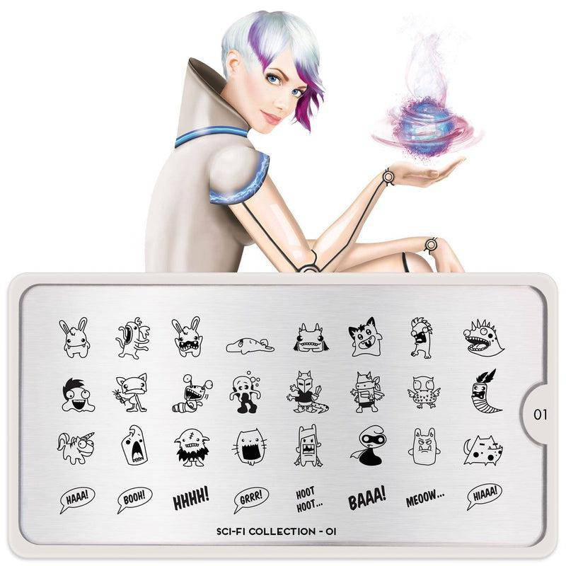 SCI FI 01 ✦ Nail Stamping Plate - MoYou London
