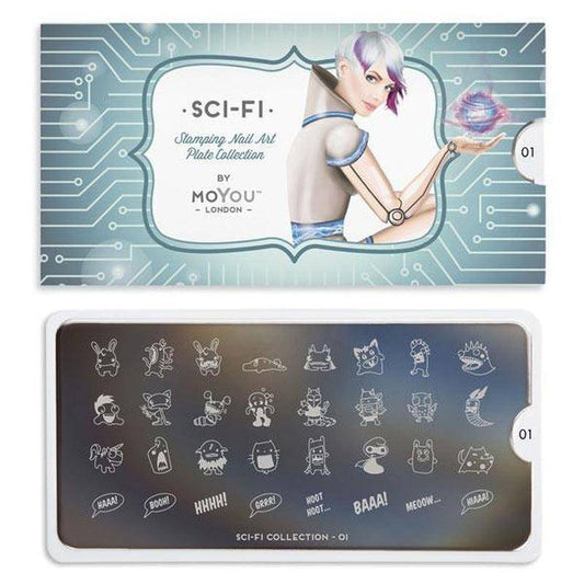 SCI FI 01 ✦ Nail Stamping Plate - MoYou London