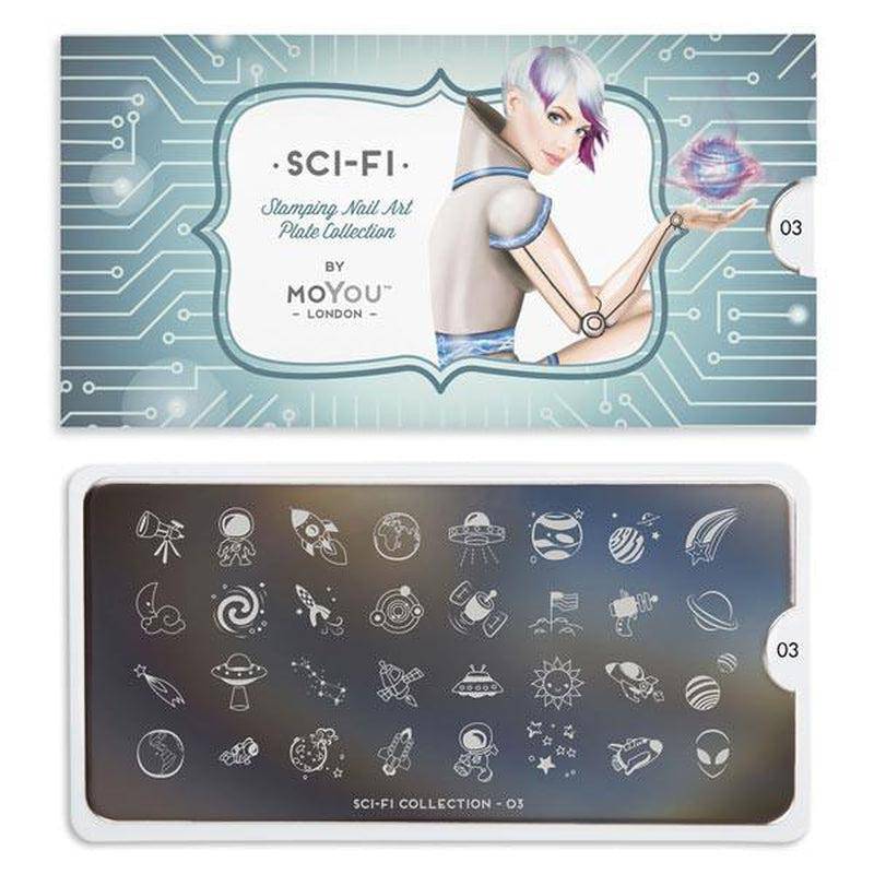 SCI FI 03 ✦ Nail Stamping Plate - MoYou London