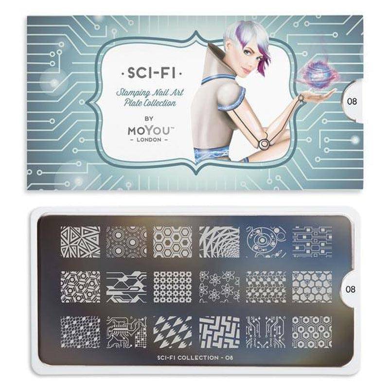 SCI FI 08 ✦ Nail Stamping Plate - MoYou London