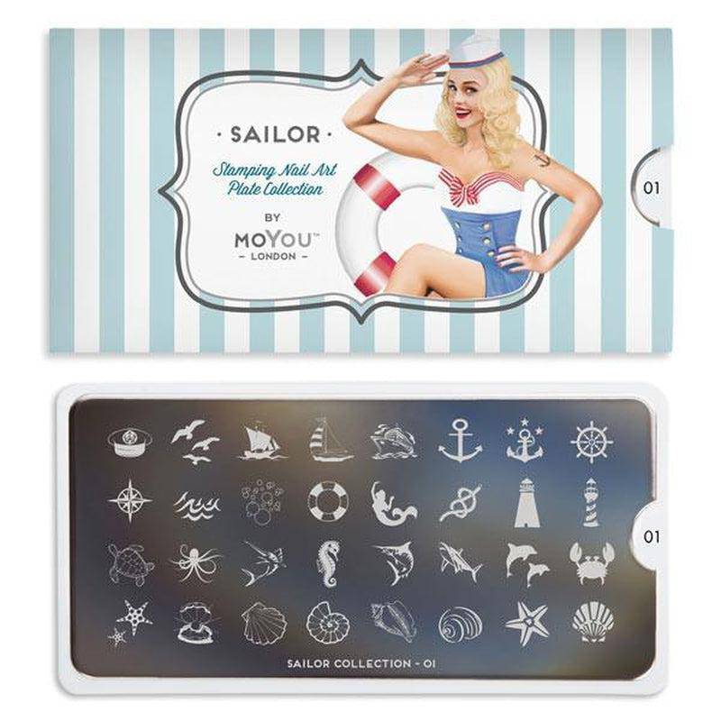 Sailor 01 ✦ Nail Stamping Plate - MoYou London