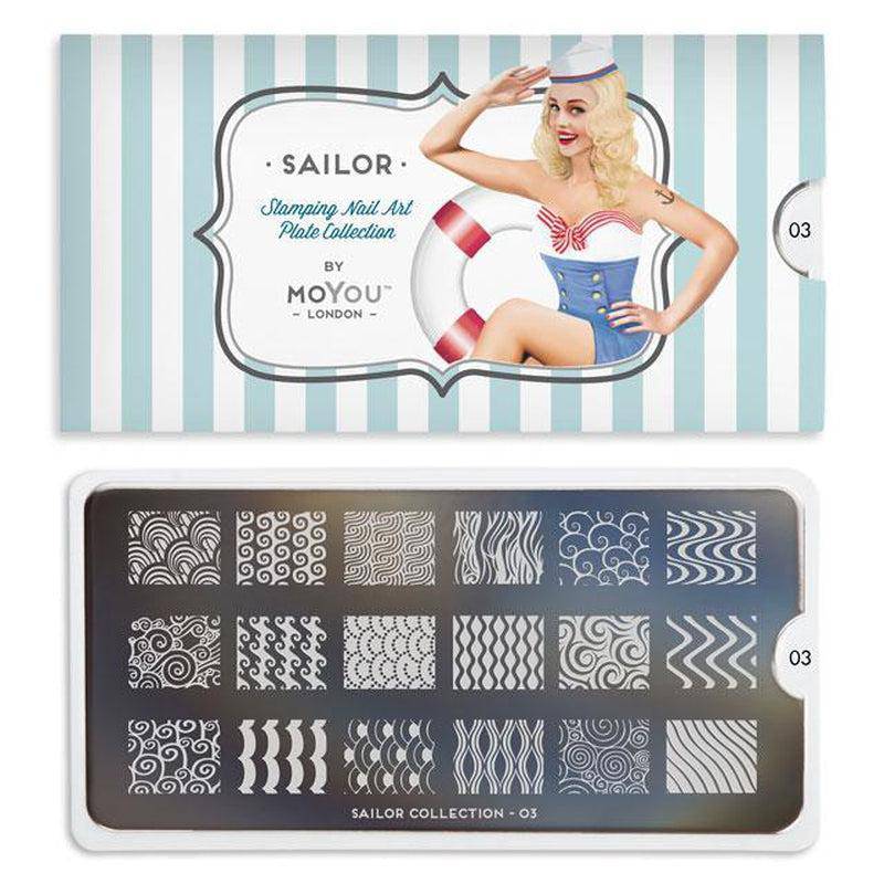 Sailor 03 ✦ Nail Stamping Plate - MoYou London