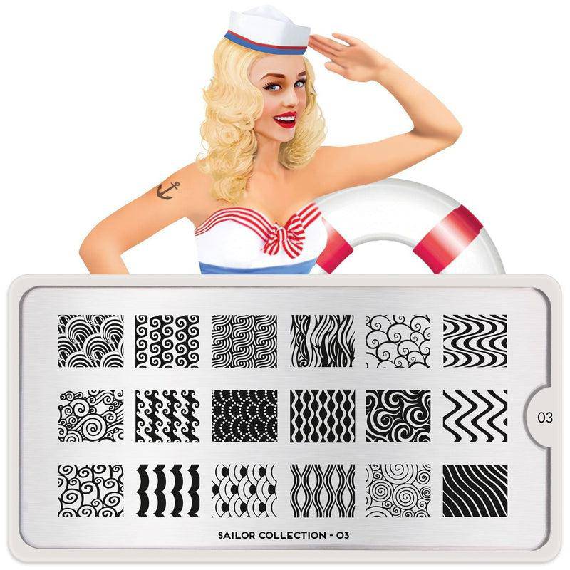 Sailor 03 ✦ Nail Stamping Plate - MoYou London