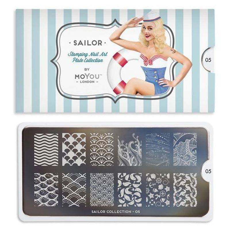 Sailor 05 ✦ Nail Stamping Plate - MoYou London