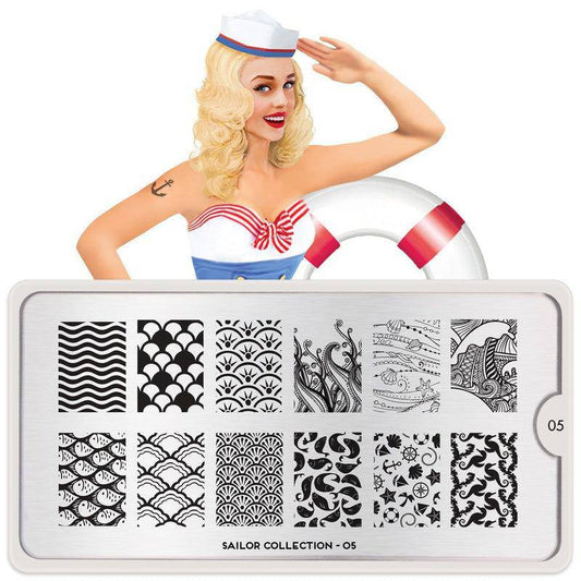 Sailor 05 ✦ Nail Stamping Plate - MoYou London
