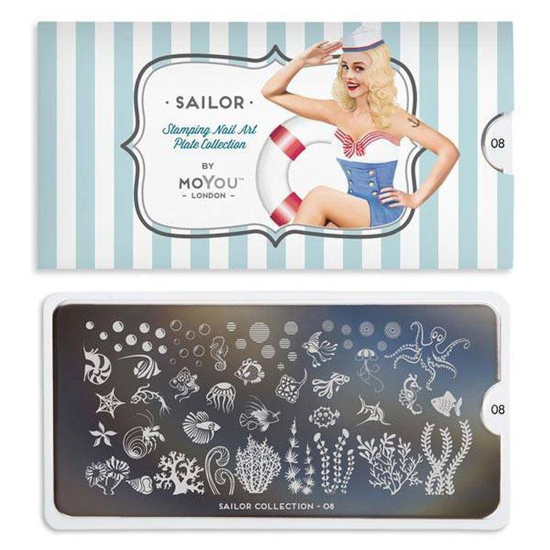 Sailor 08 ✦ Nail Stamping Plate - MoYou London