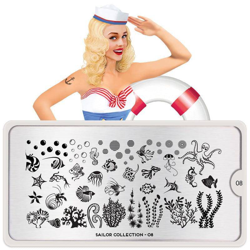 Sailor 08 ✦ Nail Stamping Plate - MoYou London