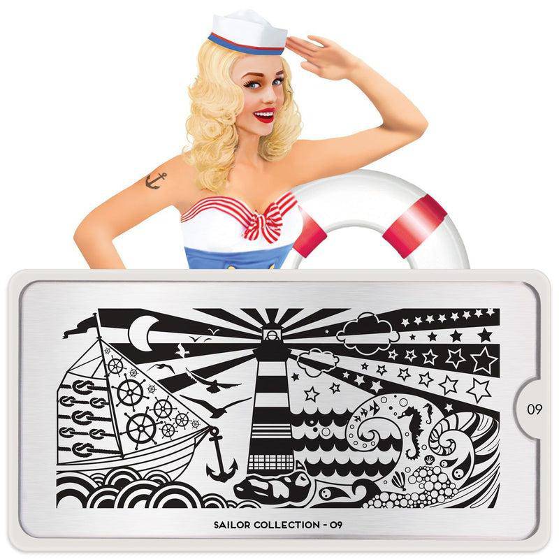 Sailor 09 ✦ Nail Stamping Plate - MoYou London