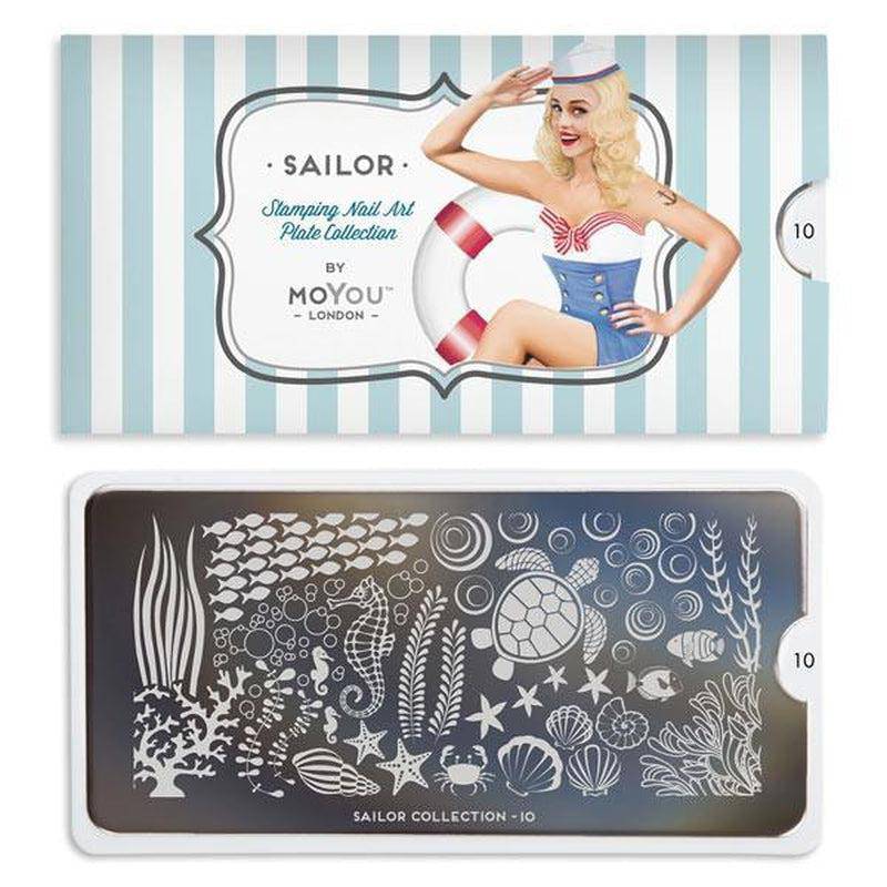 Sailor 10 ✦ Nail Stamping Plate - MoYou London