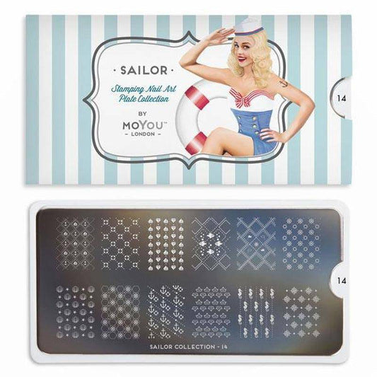 Sailor 14 ✦ Nail Stamping Plate - MoYou London