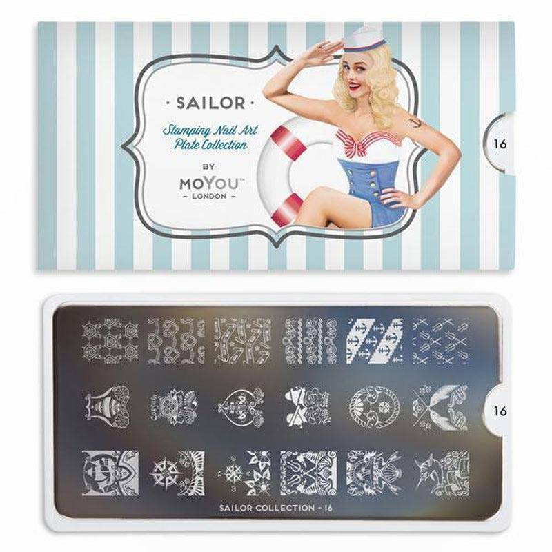 Sailor 16 ✦ Nail Stamping Plate - MoYou London