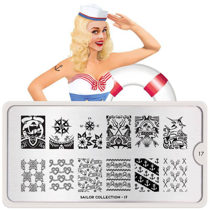 Sailor 17 ✦ Nail Stamping Plate - MoYou London