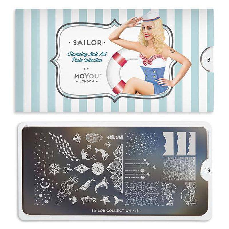 Sailor 18 ✦ Nail Stamping Plate - MoYou London