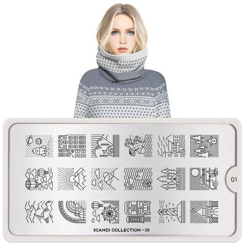 Scandi 01 ⦠Nail Stamping Plate - MoYou London
