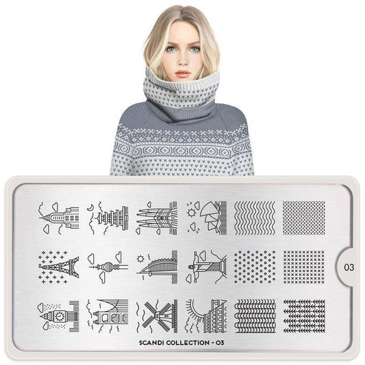 Scandi 03 ✦ Nail Stamping Plate - MoYou London