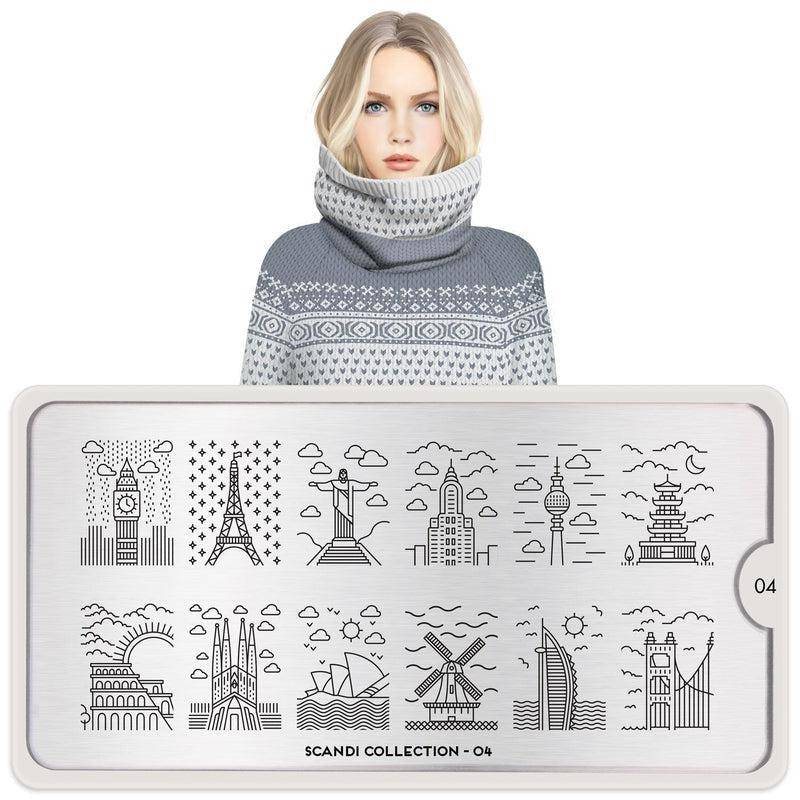 Scandi 04 ✦ Nail Stamping Plate - MoYou London