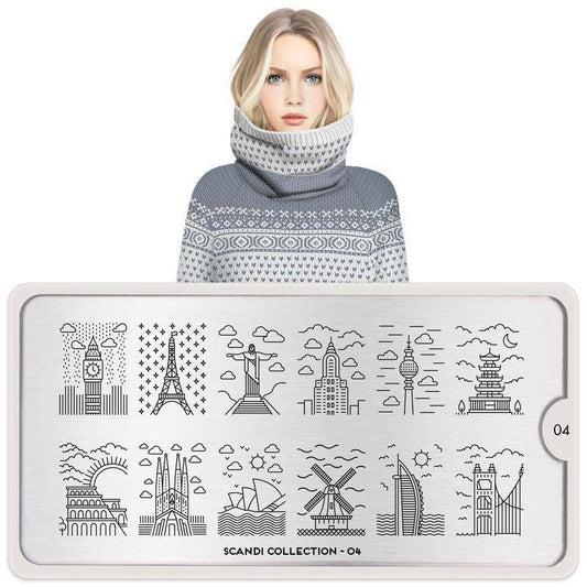 Scandi 04 ✦ Nail Stamping Plate - MoYou London