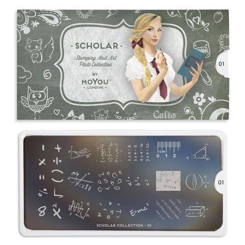 Scholar 01 ✦ Nail Stamping Plate - MoYou London