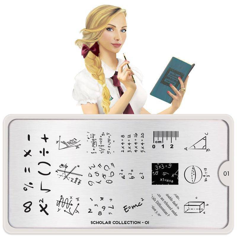 Scholar 01 ✦ Nail Stamping Plate - MoYou London