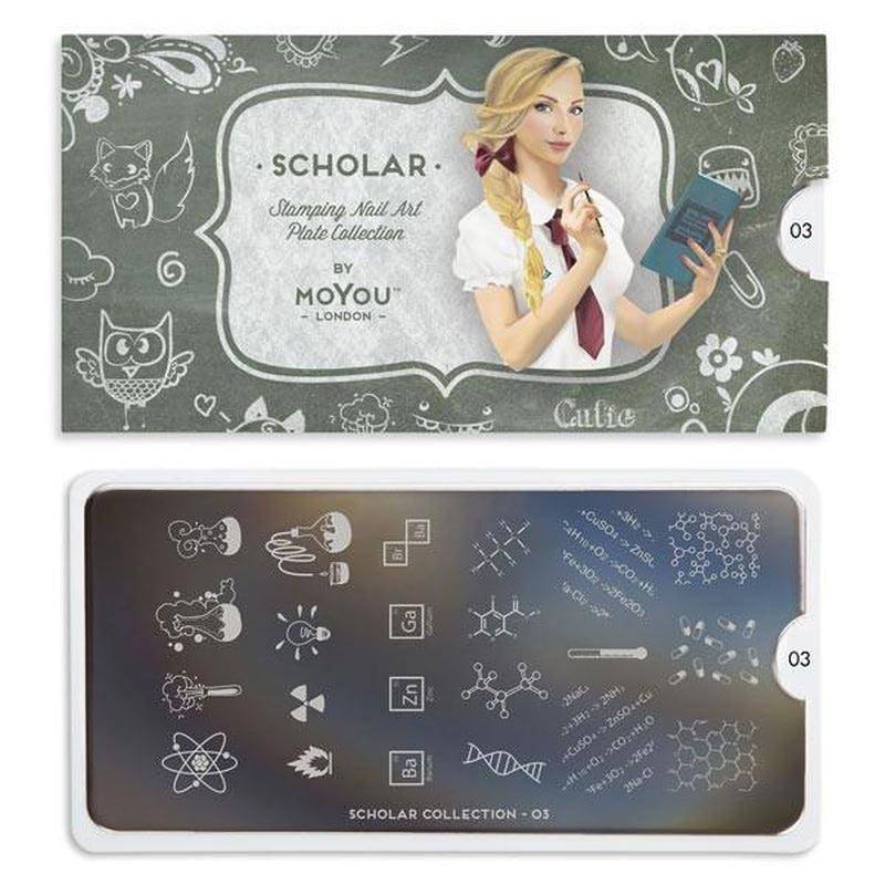 Scholar 03 ✦ Nail Stamping Plate - MoYou London