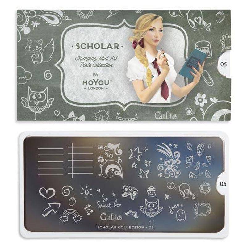 Scholar 05 ✦ Nail Stamping Plate - MoYou London