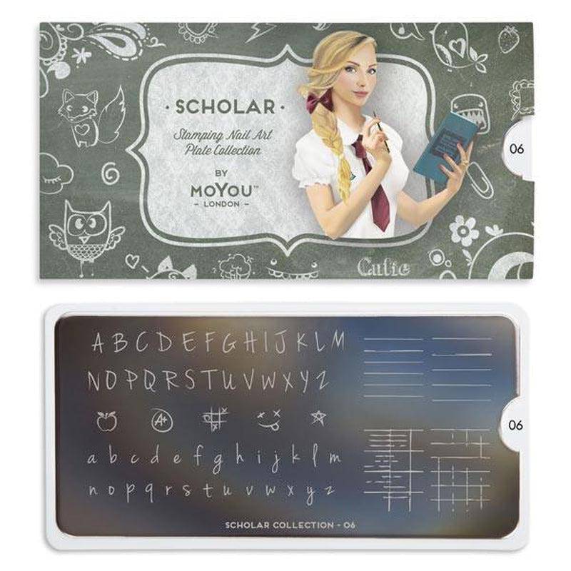 Scholar 06 ✦ Nail Stamping Plate - MoYou London