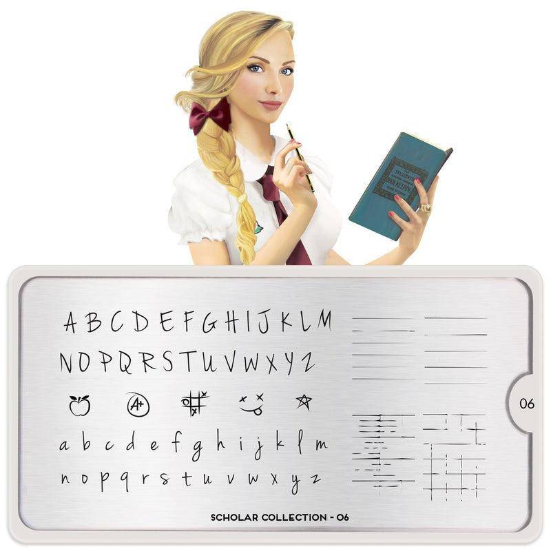 Scholar 06 ✦ Nail Stamping Plate - MoYou London
