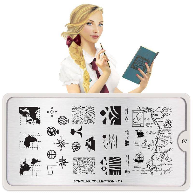 Scholar 07 ✦ Nail Stamping Plate - MoYou London