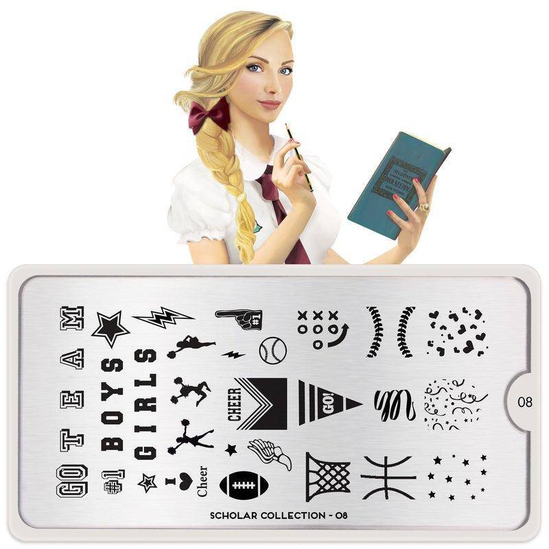 Scholar 08 ✦ Nail Stamping Plate - MoYou London