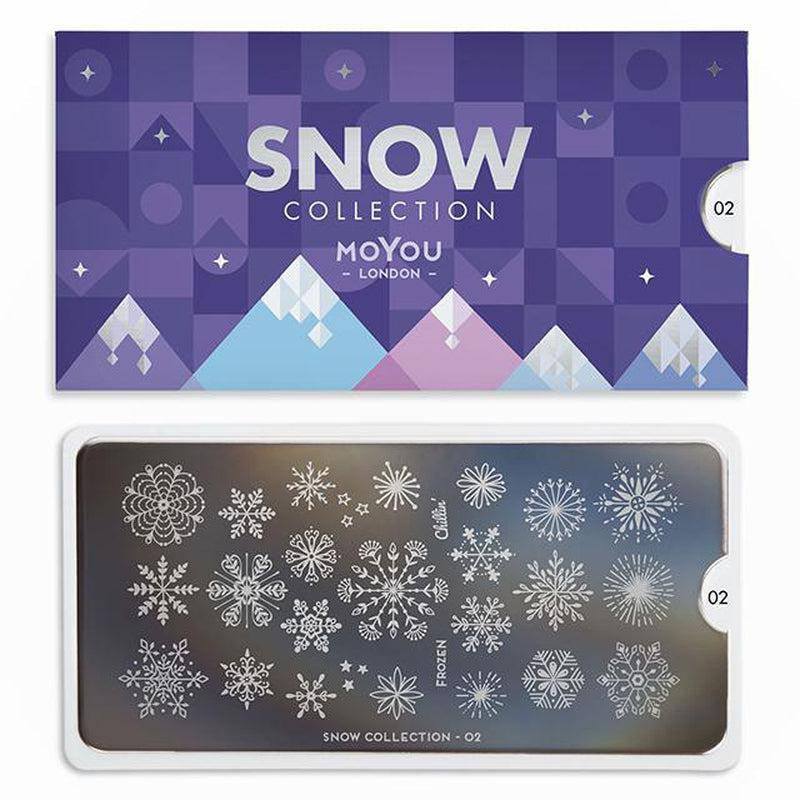 Snow 02 ✦ Nail Stamping Plate - MoYou London