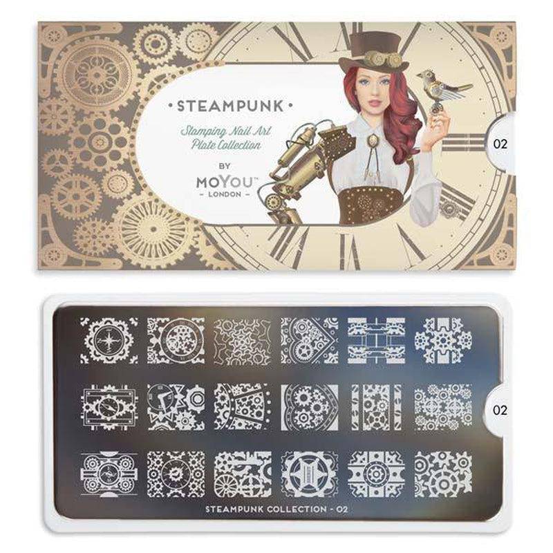 Steampunk 02 ✦ Nail Stamping Plate - MoYou London