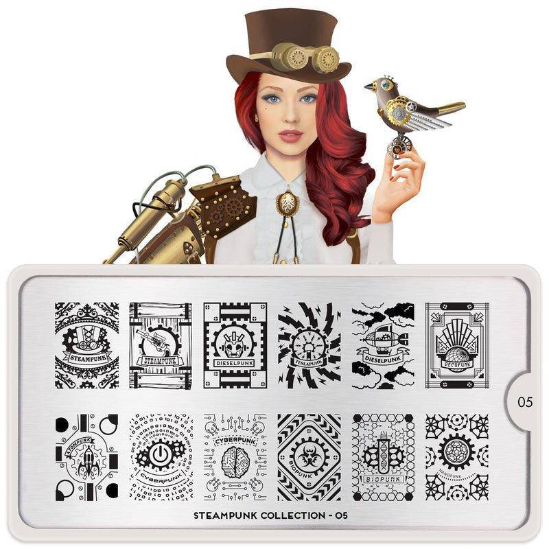 Steampunk 05 ✦ Nail Stamping Plate - MoYou London