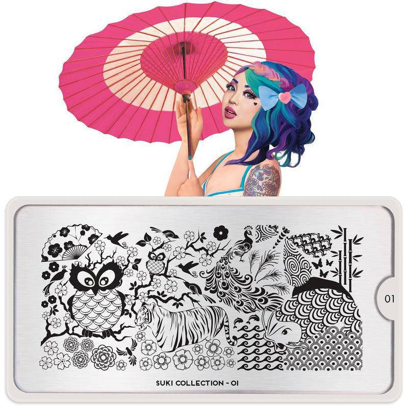 Suki 01 ✦ Nail Stamping Plate - MoYou London