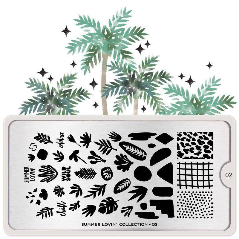 Summer Lovin' 02 ✦ Nail Stamping Plate - MoYou London