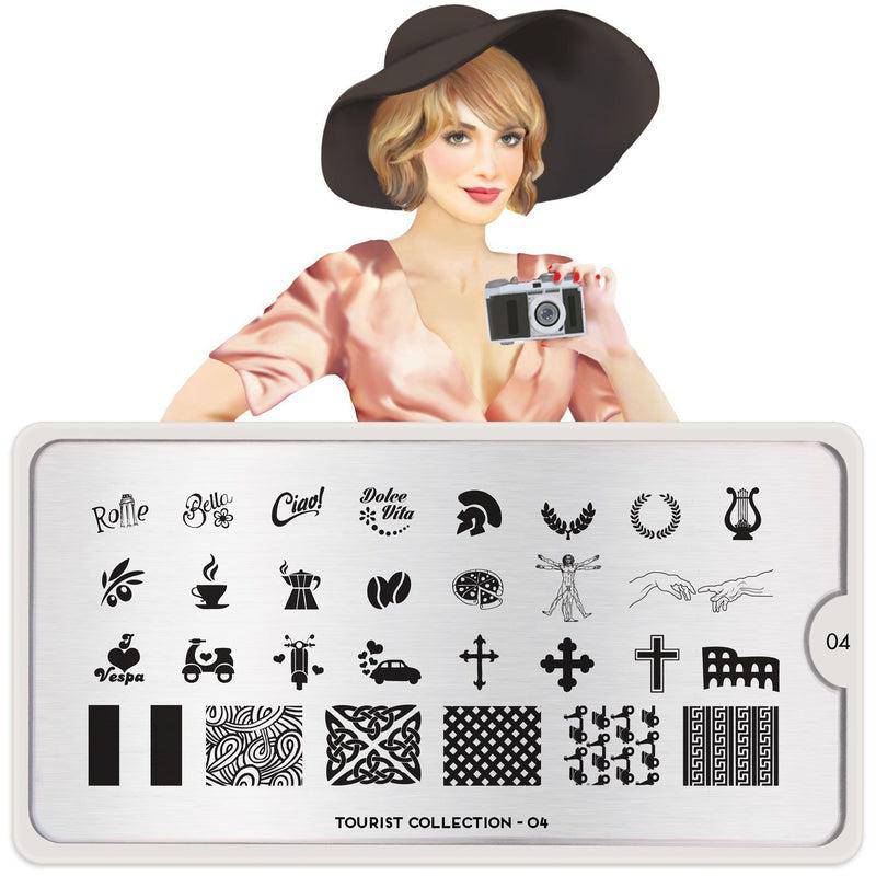 Tourist 04 ✦ Nail Stamping Plate - MoYou London