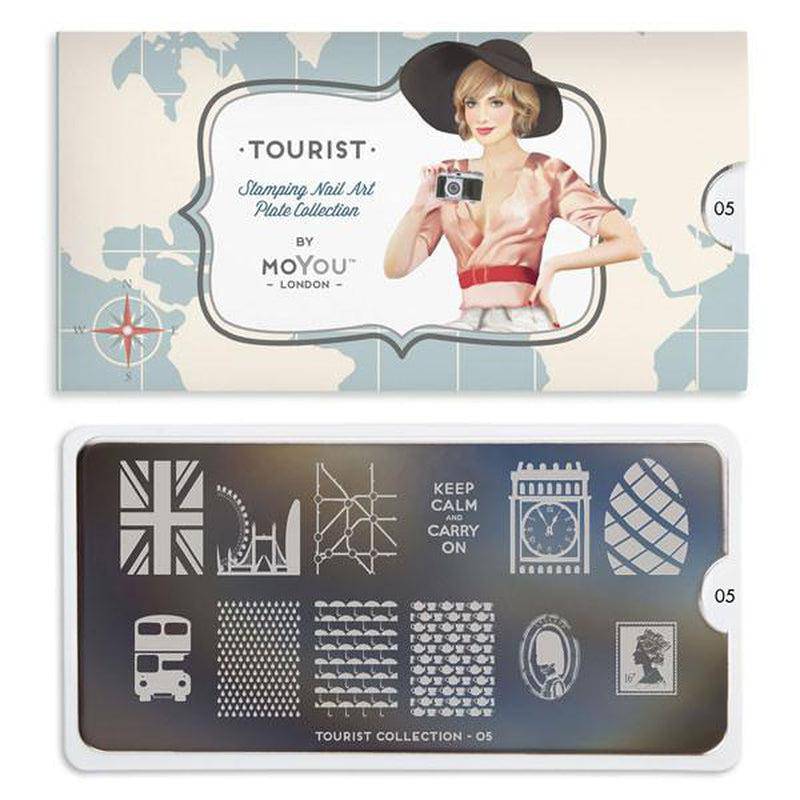 Tourist 05 ✦ Nail Stamping Plate - MoYou London