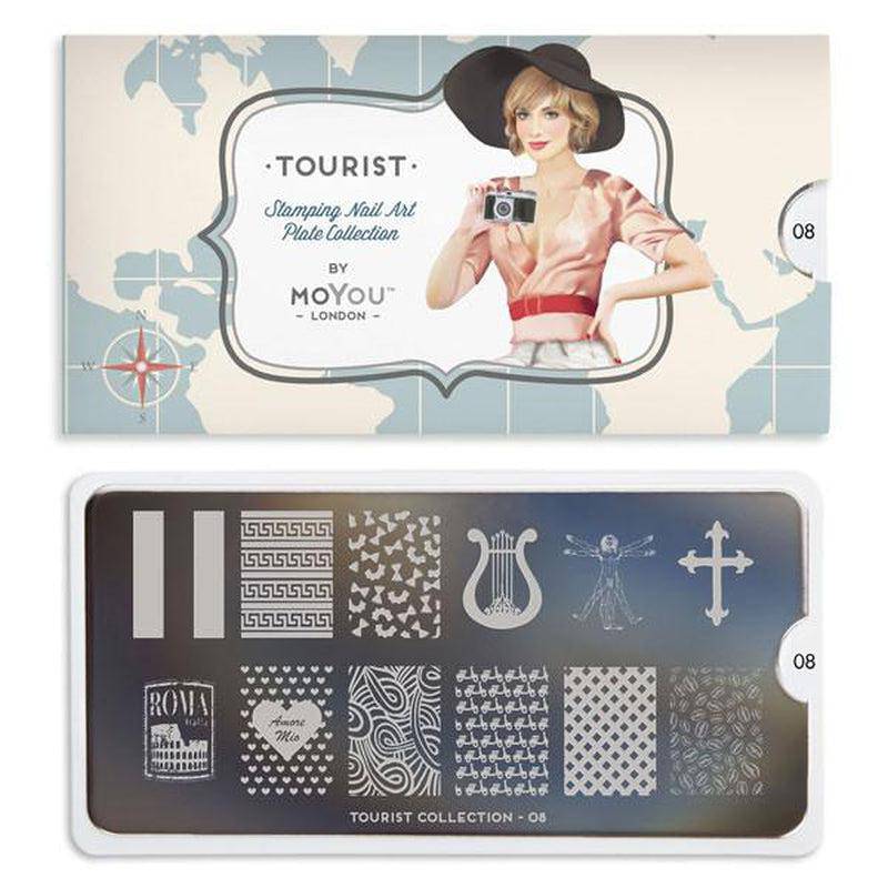 Tourist 08 ✦ Nail Stamping Plate - MoYou London
