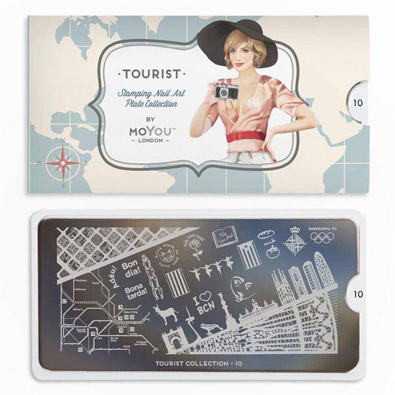Tourist 10 ✦ Nail Stamping Plate - MoYou London